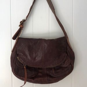 Lucky brand leather shoulder bag